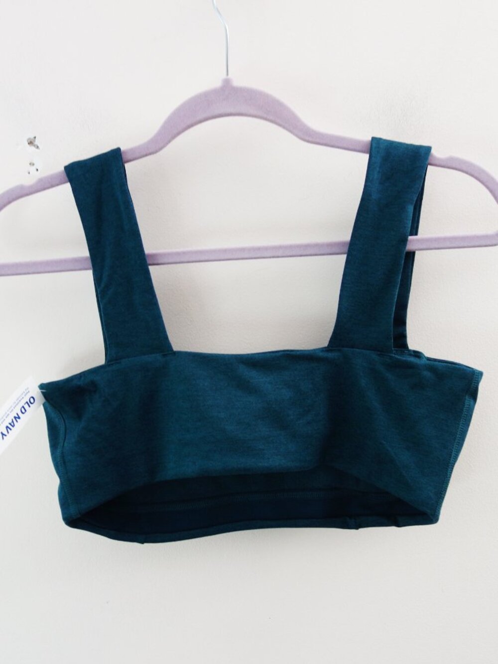 Old Navy Light Support CloudComfy Bandeau Sports Bra in Jet Stream (M) NWT! - Picture 5 of 8